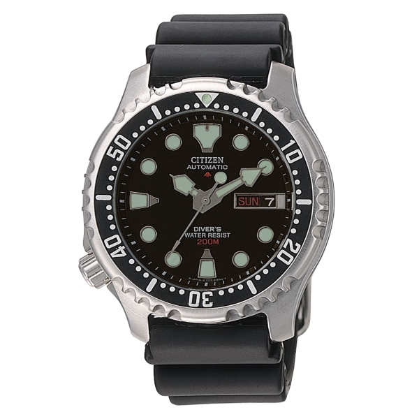 Citizen Promaster Automatik Herrenuhr Schwarz Tag Datum 42mm NY0040-09EC