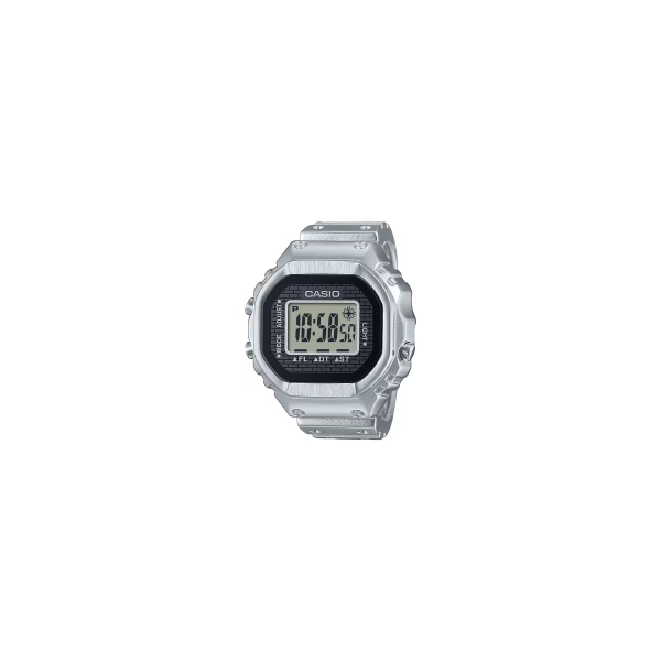 Casio Uhr Ring Ringuhr 50th Anniversary Digital Edelstahl Licht CRW-001-1ER