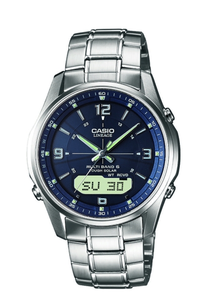 Casio Herrenuhr Funk Solar Blau LCW-M100DSE-2AER