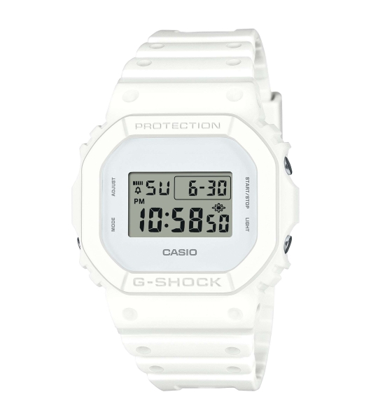 Casio G-SHOCK Herrenuhr Digital Licht Weiss 20BAR DW-5600WW-7ER
