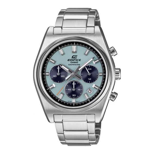 Casio Edifice Herrenuhr Chronograph Saphirglas 10BAR Blau EFB-730D-2BVUEF