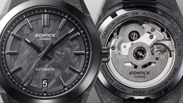 Casio Edifice Herrenuhr Automatik Saphirglas 10BAR Schwarz EFK-100XPB-1AER