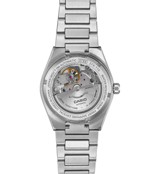 Casio Edifice Herrenuhr Automatik Saphirglas 38mm Weiß EFK-110D-7AER