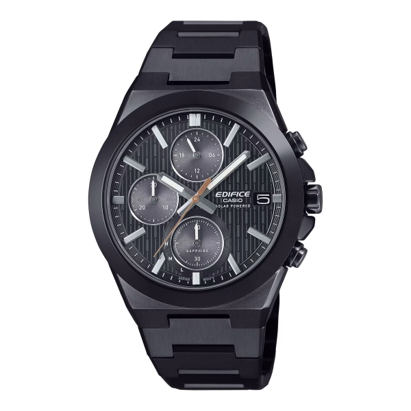 Casio Edifice Herrenuhr Solar Saphirglas Chrono Schwarz 40mm EFS-S650DC-1AEF