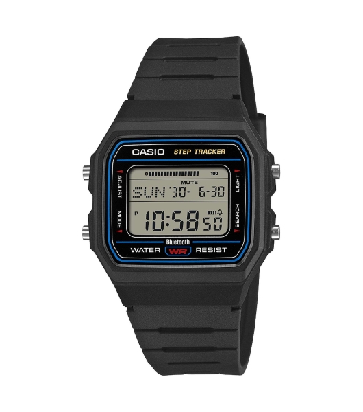 Casio Retro Unisex Digital Bluetooth® Steptracker Schwarz F-B100W-1AEF
