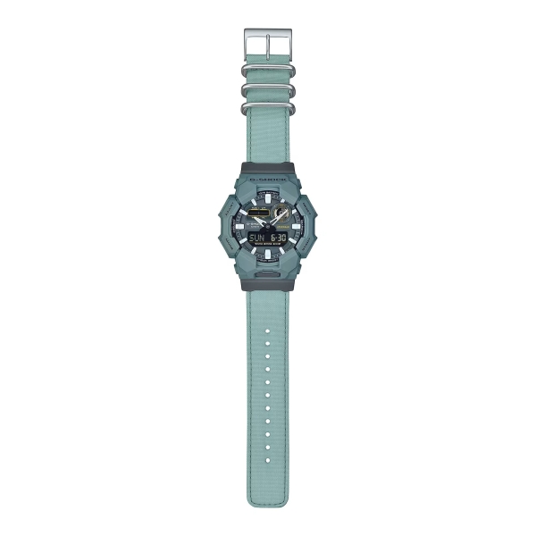 Casio G-SHOCK Herrenuhr Analog/Digital 20 BAR Grün Stoffband GA-010CE-2AER