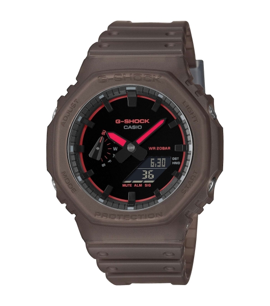 Casio G-SHOCK Herrenuhr Licht Transparent Braun GA-2100K-5AER