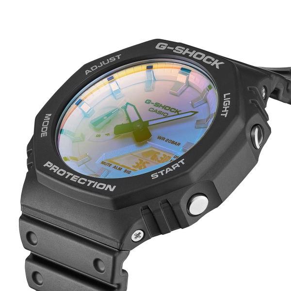 Casio G-SHOCK Herrenuhr Analog-Digital Schwarz 20BAR GA-2100SR-1AER
