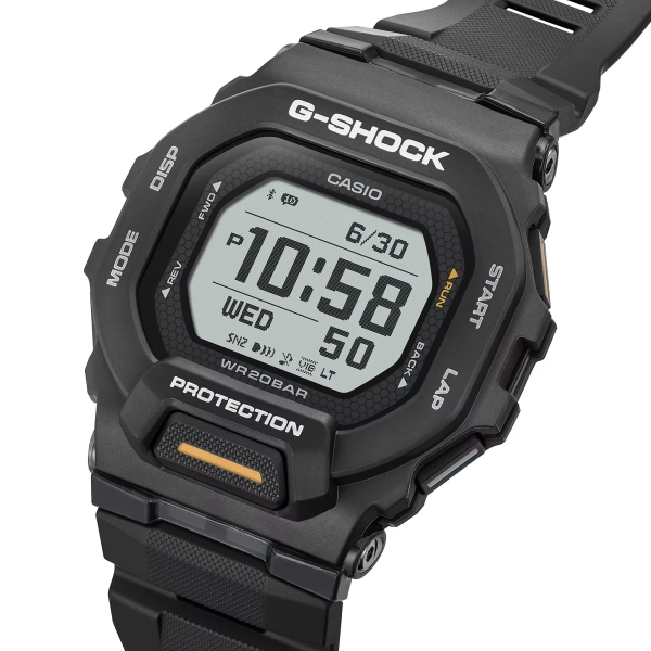 Casio G-SHOCK Herrenuhr Digital StepTracker Schwarz GBD-200-1A1ER