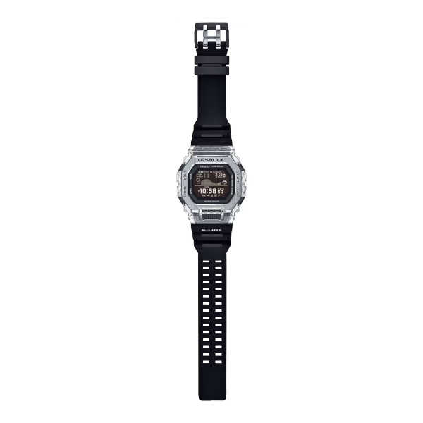 Casio G-SHOCK Herrenuhr Digital Ebbe-Flut Schwarz GBX-100S-1ER