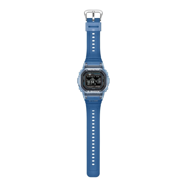 Casio G-SHOCK Herrenuhr Solar Digital Herzfrequenz Licht Blau GBX-H5600-2ER