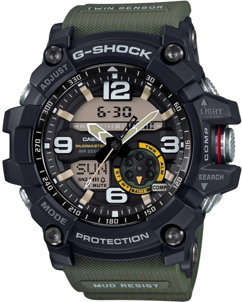 Casio G-SHOCK Pro Herrenuhr Mudmaster Kompass Grün GG-1000-1A3ER
