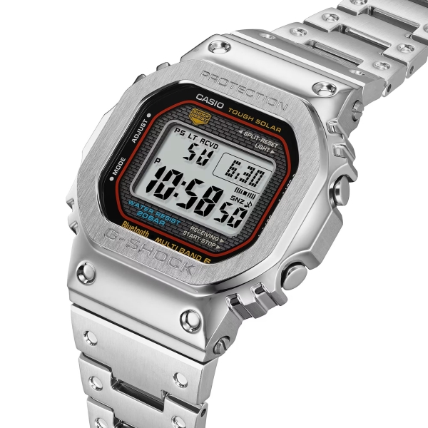 Casio G-SHOCK Pro Herrenuhr Funk Solar Digital Edelstahl GMW-B5000D-1CER