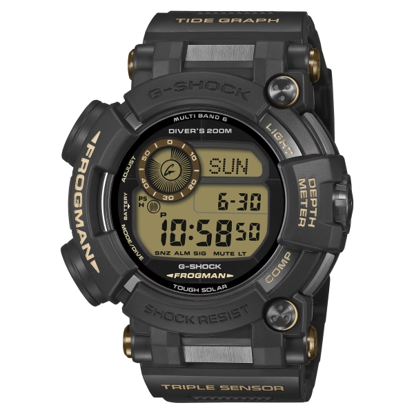 Casio G-SHOCK Pro FROGMAN Herrenuhr Funk Solar Digital GWF-D1000BC-1ER