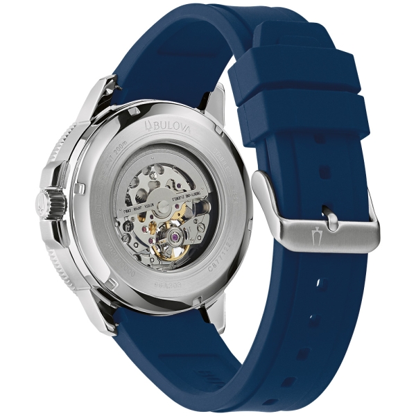 Bulova Herrenuhr Marine Star Automatik 45mm Blau 20BAR 96A303
