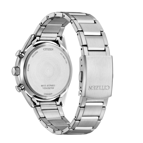 Citizen Herrenuhr Chronograph Eco-Drive Solar Grün 10BAR CA0459-79X