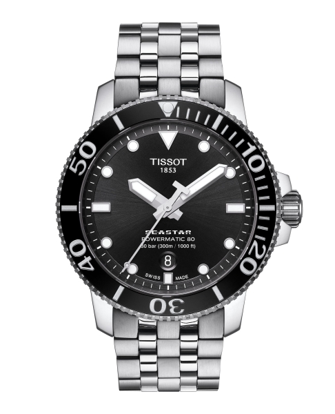 Tissot Seastar 1000 Automatik Herrenuhr Edelstahl Schwarz T120.407.11.051.00