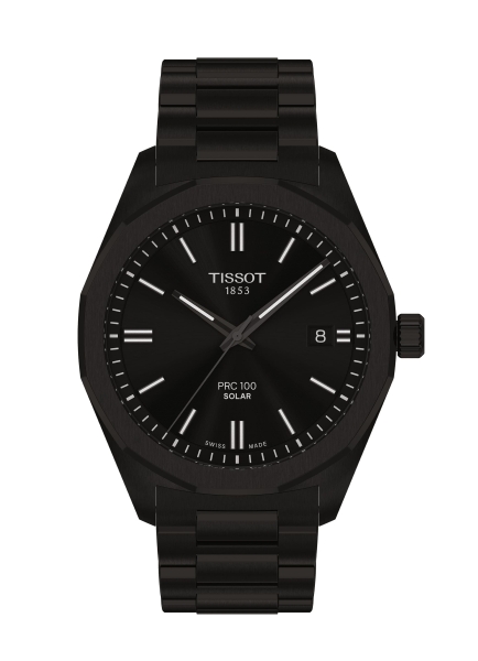Tissot Herrenuhr PRC 100 Solar Saphirglas 39mm Schwarz T151.422.33.051.00