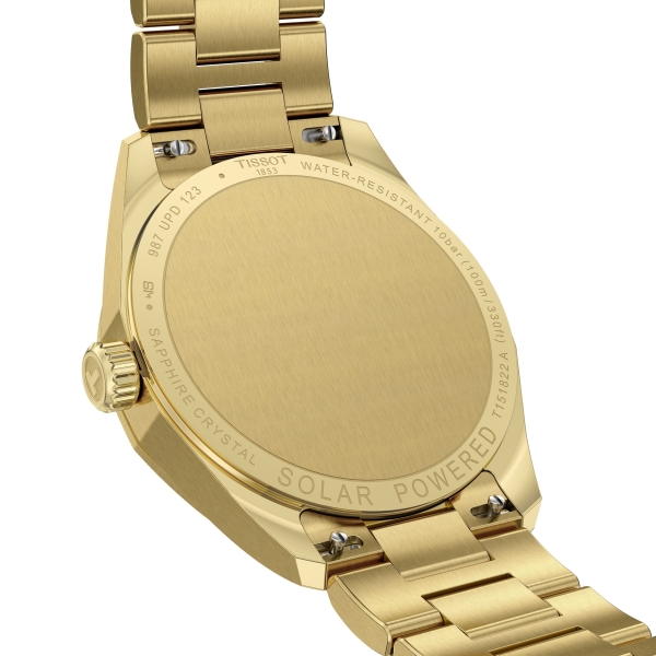 Tissot Damenuhr PRC 100 Solar Saphirglas Goldfarben 34mm T151.822.33.021.00