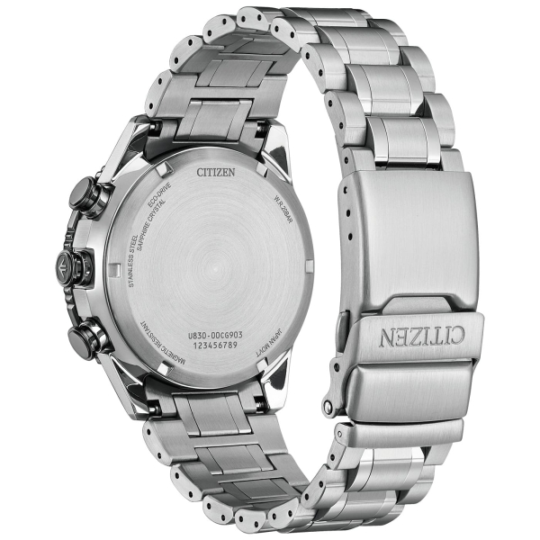 Citizen Herrenuhr Promaster Sky Solar Edelstahl Alarm Schwarz JV2006-55H