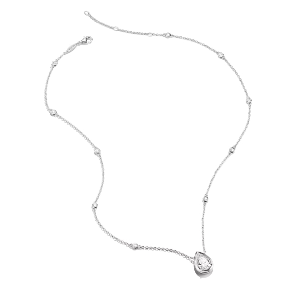 THOMAS SABO Halskette 925er Silber Tropfen Weiß 45-50cm KE2331-051-14-L50V