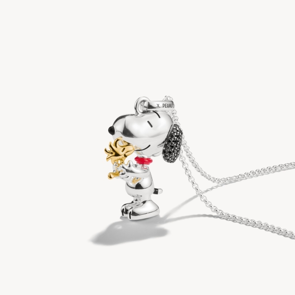THOMAS SABO x Peanuts™ Snoopy & Woodstock Halskette 925er Silber KE2345-565-7-L50V