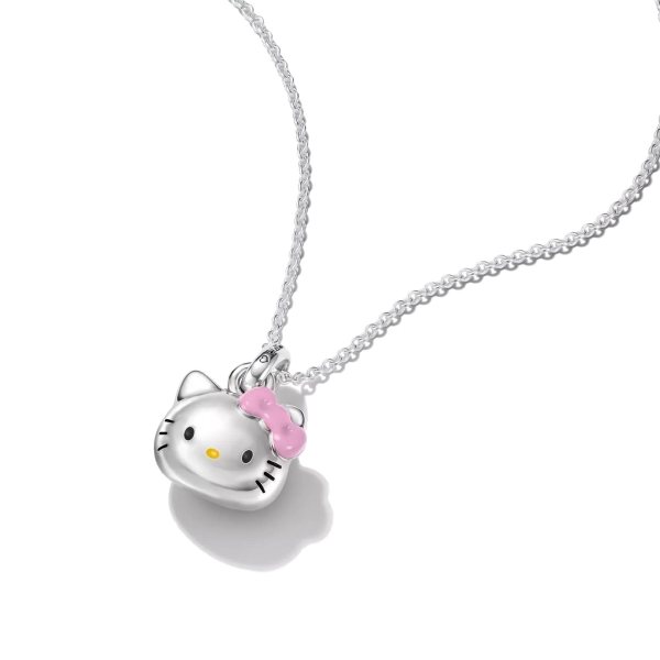 THOMAS SABO x Hello Kitty Halskette Pinke Schleife 40-45cm KE2392-M06-7-L45V