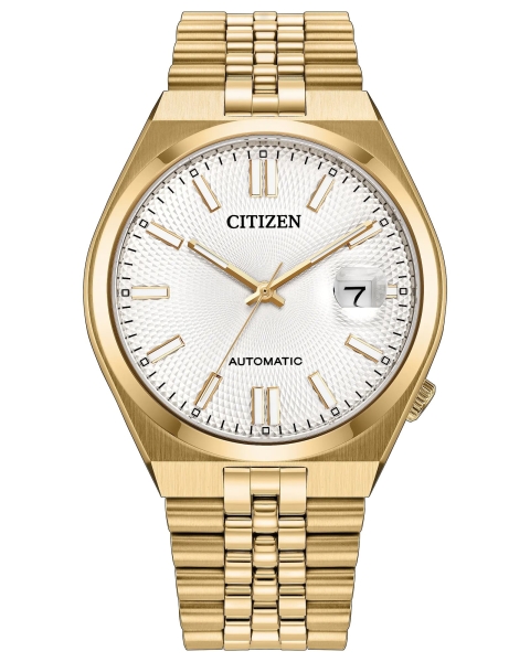 Citizen Herrenuhr Automatik TSUYOSA 60 Saphirglas Goldfarben 40mm NK0022-50A