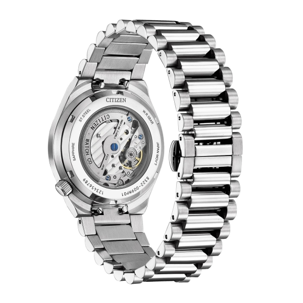 Citizen Herrenuhr Automatik Saphirglas Tsuyosa Blau 40mm NK5010-51L
