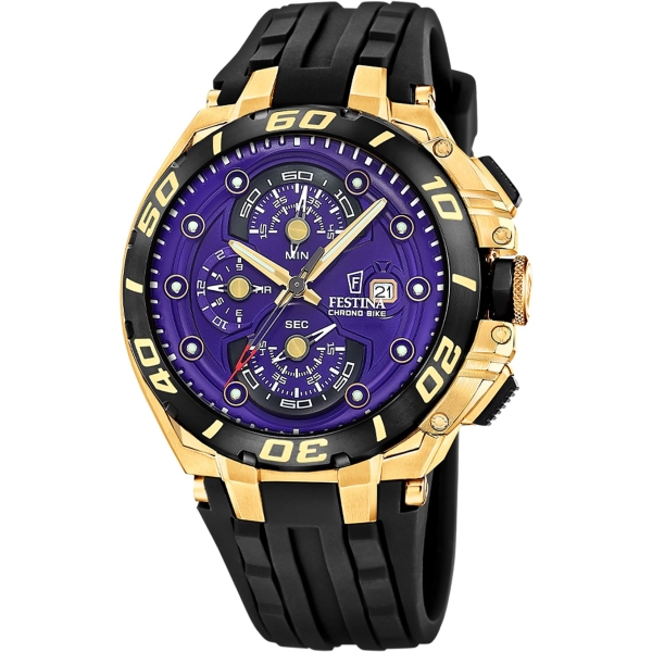 Festina Herrenuhr Chrono Bike 2026 Limited Edition Lila 46mm F20781/GA