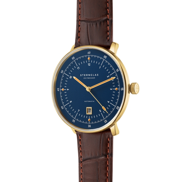 Sternglas Hamburg Automatik Edition Marine Uhr Goldfarben S02-HHM07-HE01