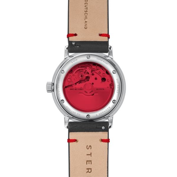 Sternglas Naos Automatik Edition Bauhaus X Saphirglas Rot S02-NAI24-VI29