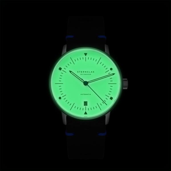 Sternglas Naos Automatik Edition Bauhaus X Saphirglas Blau S02-NAI45-VI30