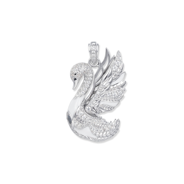 Seinerzeit Ketten Anhänger Schwan Sofia 925 Silber SZA-3990-442