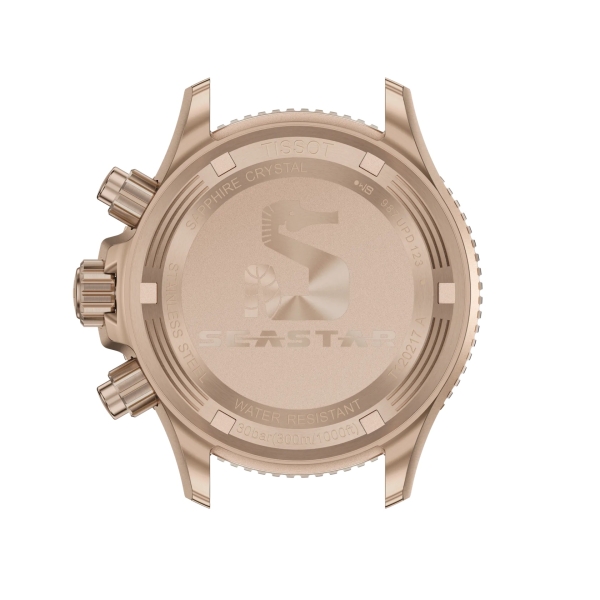 Tissot Unisex Uhr Seastar 1000 Chrono 38mm Türkis Rosé T120.217.17.011.00