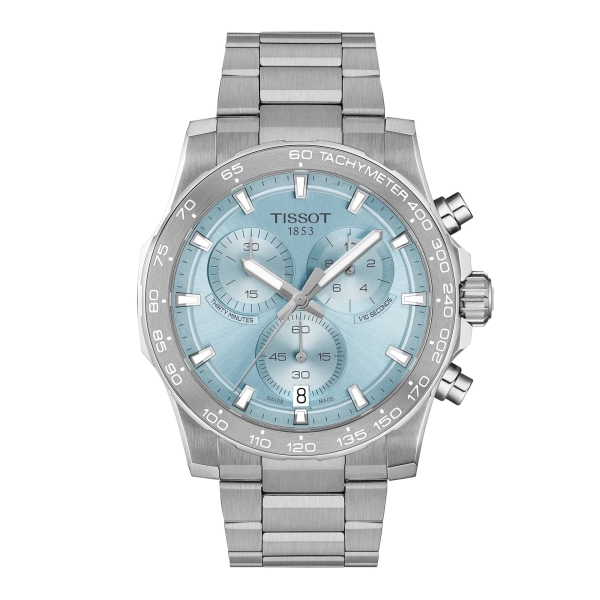 Tissot Herrenuhr Supersport Chrono Blau Saphirglas 42mm T125.417.11.351.00