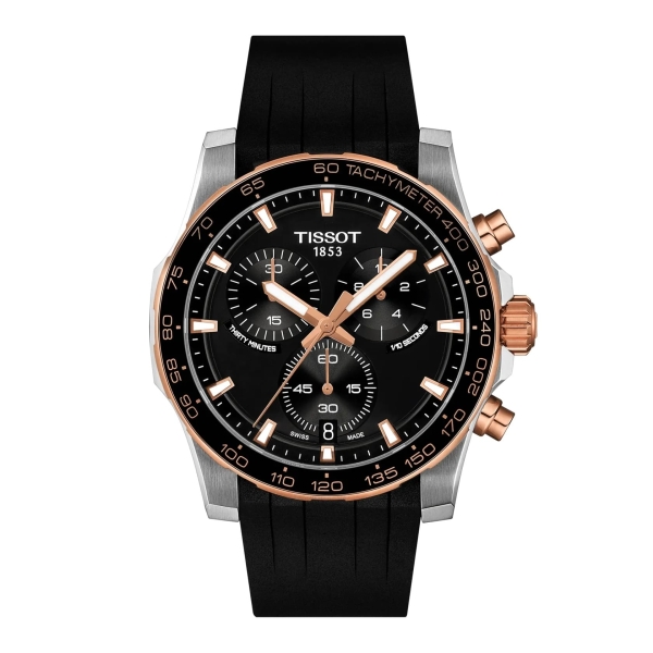Tissot Herrenuhr Supersport Chrono Schwarz Saphirglas 42mm T125.417.27.051.00