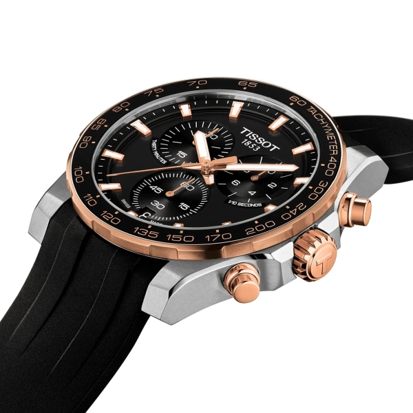 Tissot Herrenuhr Supersport Chrono Schwarz Saphirglas 42mm T125.417.27.051.00