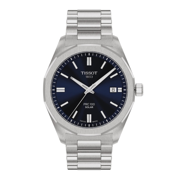 Tissot Herrenuhr PRC 100 Solar Saphirglas 39mm Blau T151.422.11.041.00