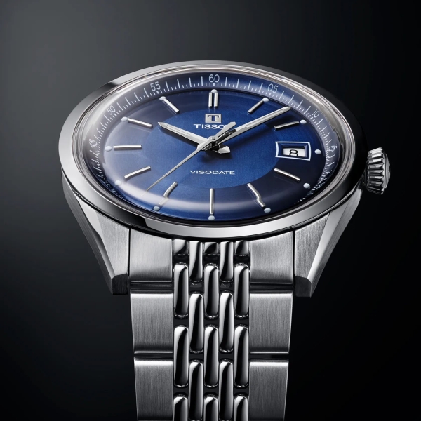 Tissot Herrenuhr Visodate Automatik Saphirglas Blau 39mm T157.407.11.041.00