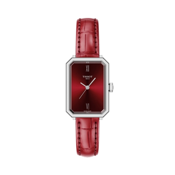 Tissot Damenuhr SRV Saphirglas Leder Rot T160.110.16.423.00