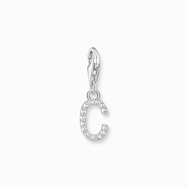 THOMAS SABO Charm Buchstabe C Silber 925 Zirkonia 1943-051-14