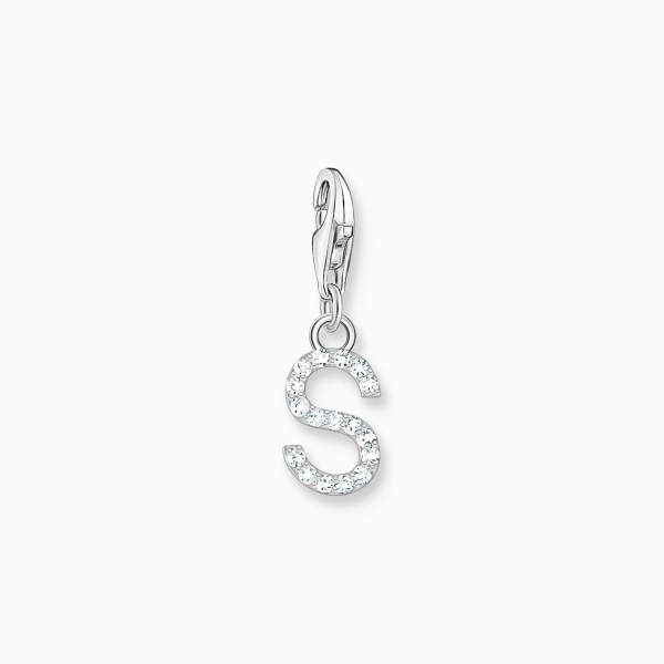 THOMAS SABO Charm Buchstabe S Silber 925 Zirkonia 1956-051-14