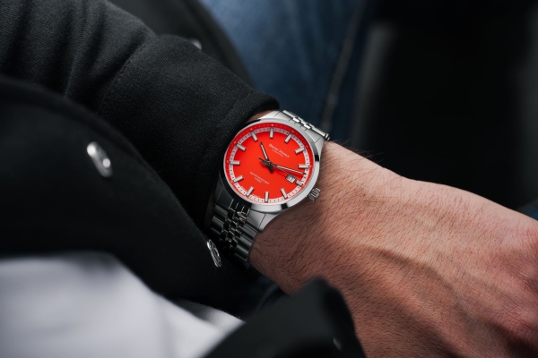 Bruno Söhnle Glashütte Herrenuhr Turin Automatik "Bright Red" 17-12230-540