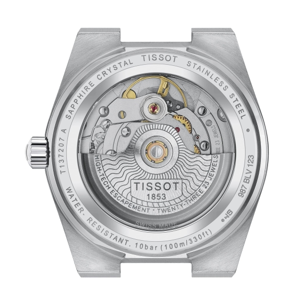Tissot Uhr 35mm PRX Automatik Hellblau T137.207.11.351.00