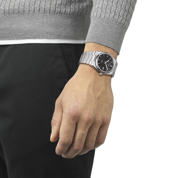 Tissot Herrenuhr PRX Automatik Schwarz T137.407.11.051.00