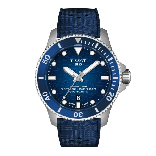 Tissot Herrenuhr Seastar 2000 Automatik Saphirglas Blau 44mm T120.907.17.041.00