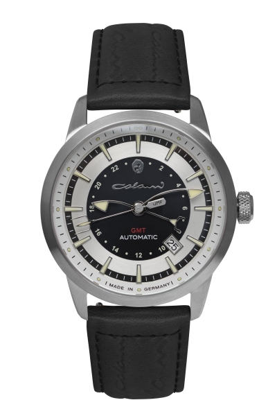 UMF Ruhla Herrenuhr Colani Automatik GMT Saphirglas Schwarz Limited 1364-2