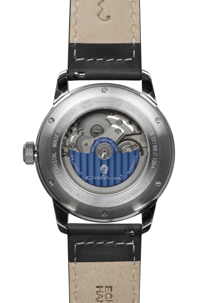 UMF Ruhla Herrenuhr Colani Automatik GMT Saphirglas Schwarz Limited 1364-2