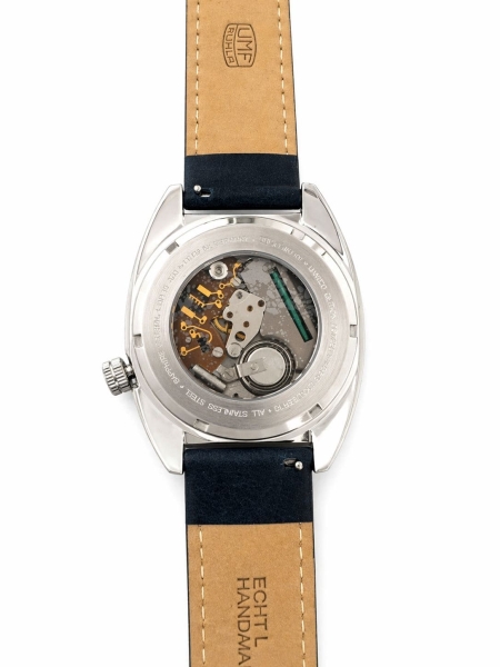 UMF Ruhla Herrenuhr Quarz Edelstahl Saphirglas Blau Limited Edition 1466-3